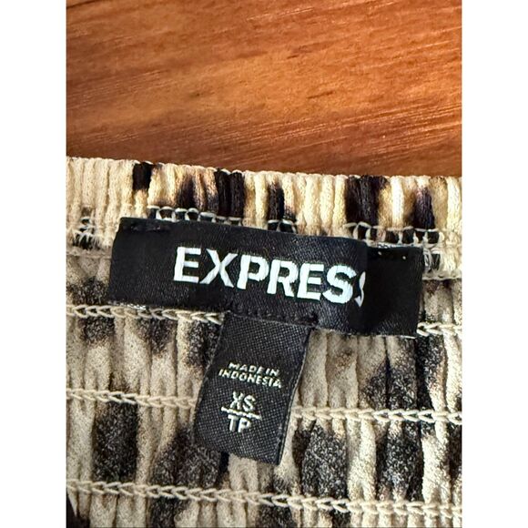 Express Leopard Print Wide-Leg Jumpsuit XS - Picture 11 of 13